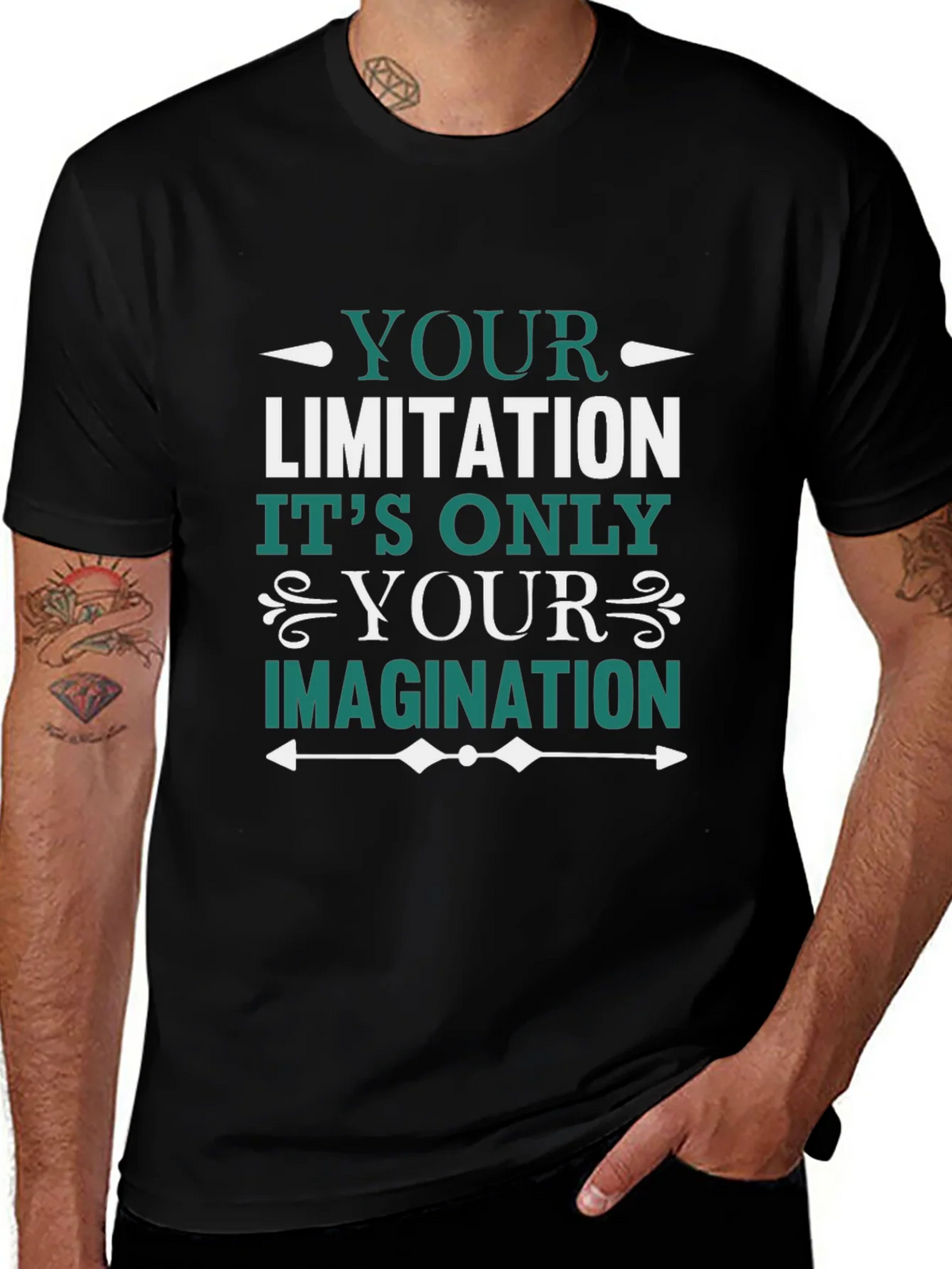 Motivational T-Shirt: Your Limitation is Imagination product image 1