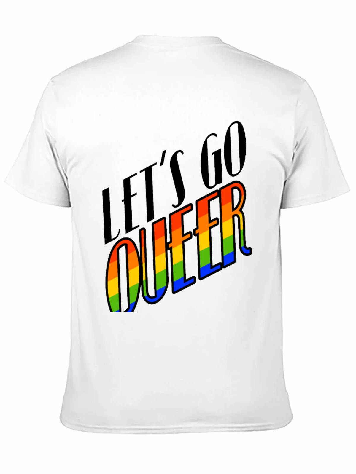 Lets Go Queer Pride T-Shirt - Black LGBTQ Tee product image 2