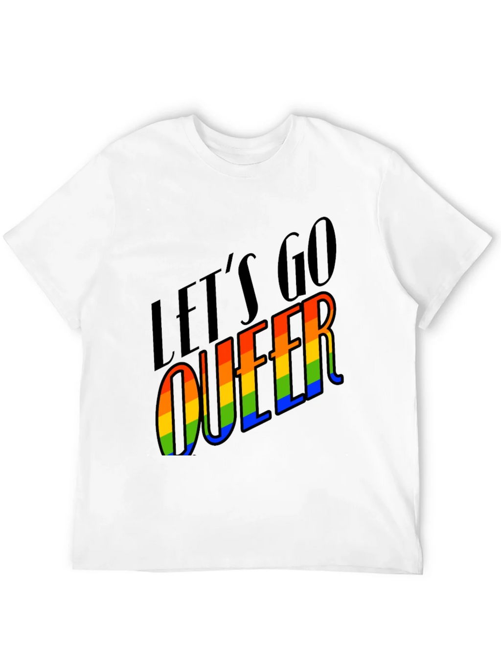 Lets Go Queer Pride T-Shirt - Black LGBTQ Tee product image 3