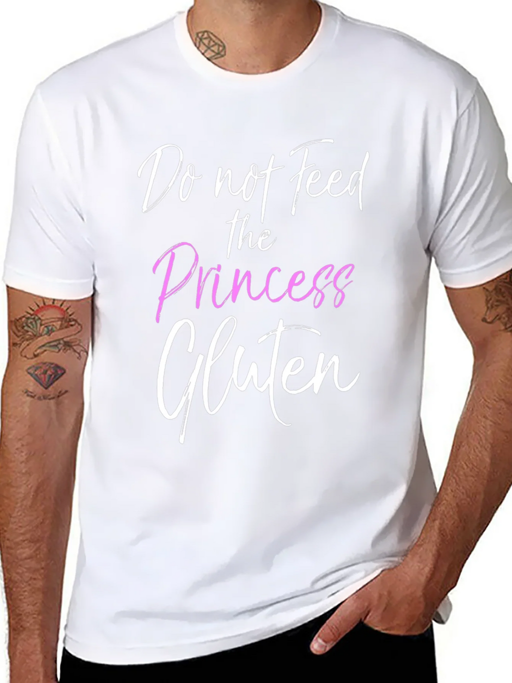 Do Not Feed the Princess Gluten T-Shirt product image 10