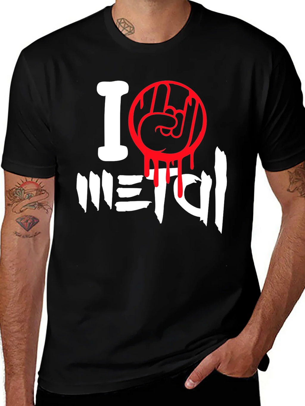 I Love Metal Graphic T-Shirt product image 1