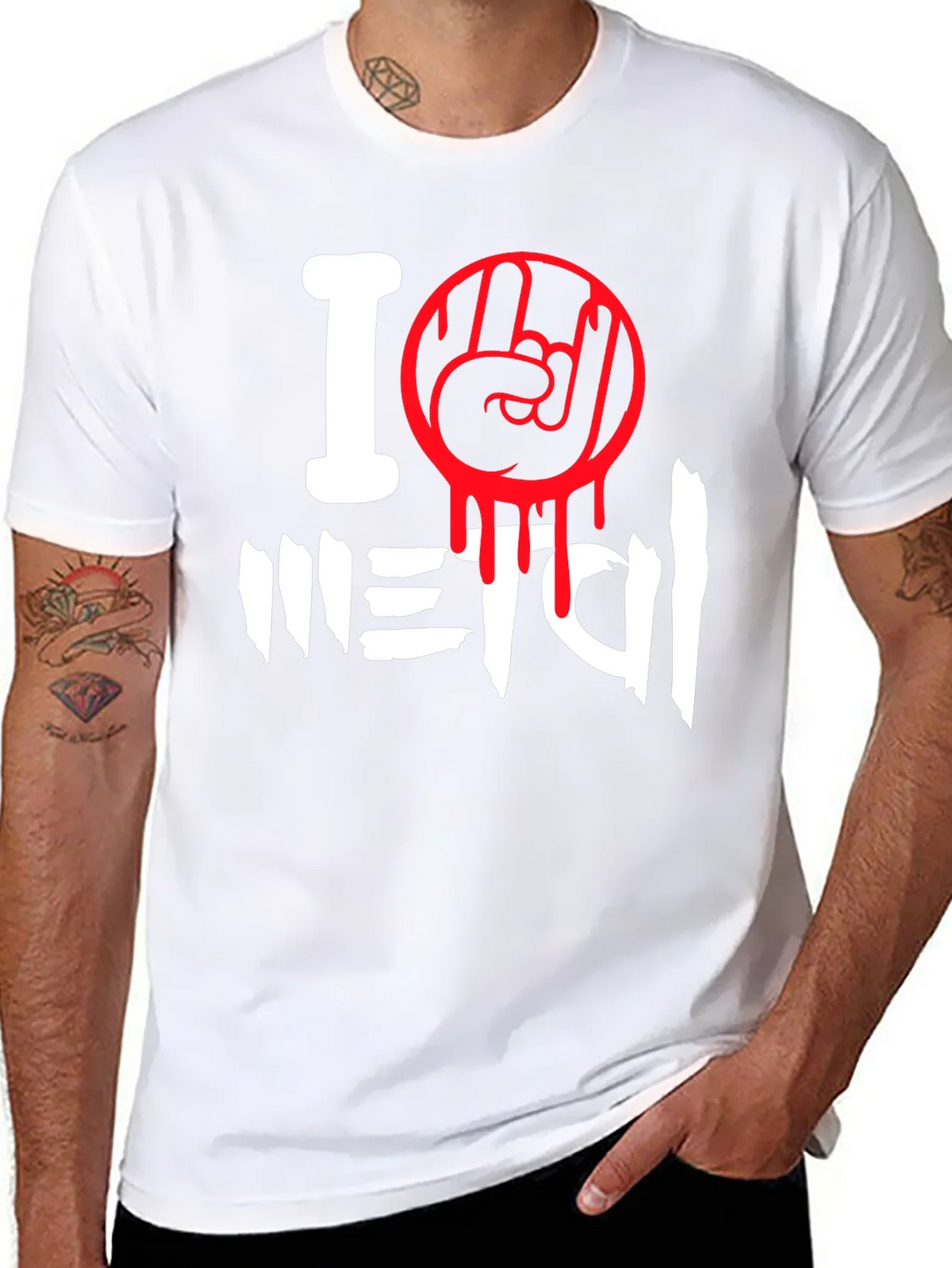 I Love Metal Graphic T-Shirt product image 10