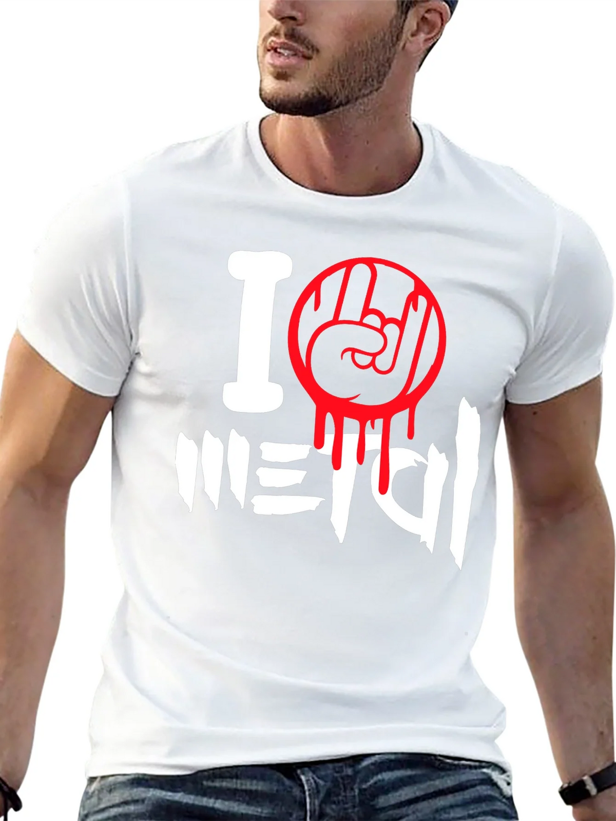 I Love Metal Graphic T-Shirt product image 4