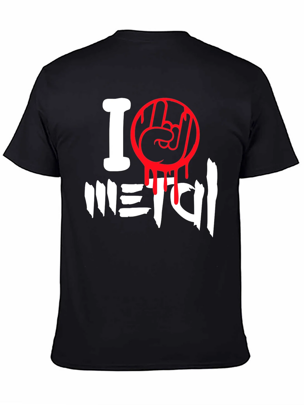 I Love Metal Graphic T-Shirt product image 7