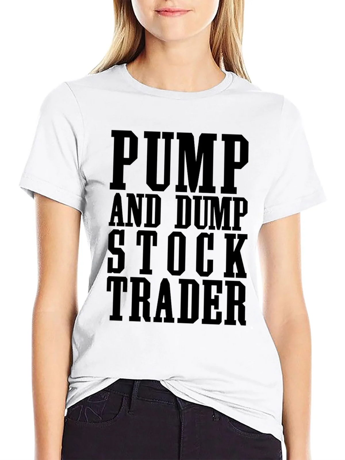 Pump and Dump Stock Trader Black Graphic T-Shirt product image 11