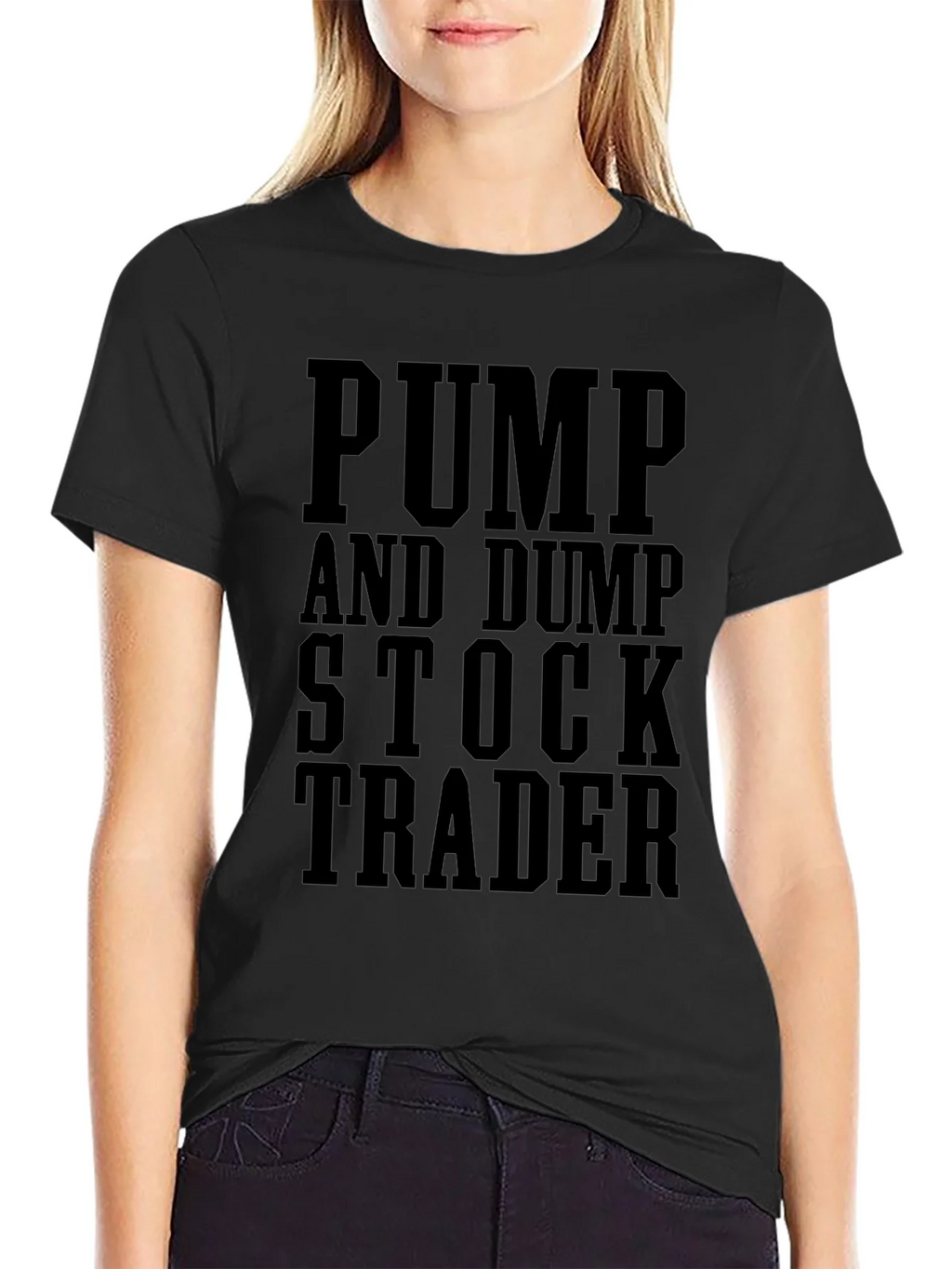 Pump and Dump Stock Trader Black Graphic T-Shirt product image 5