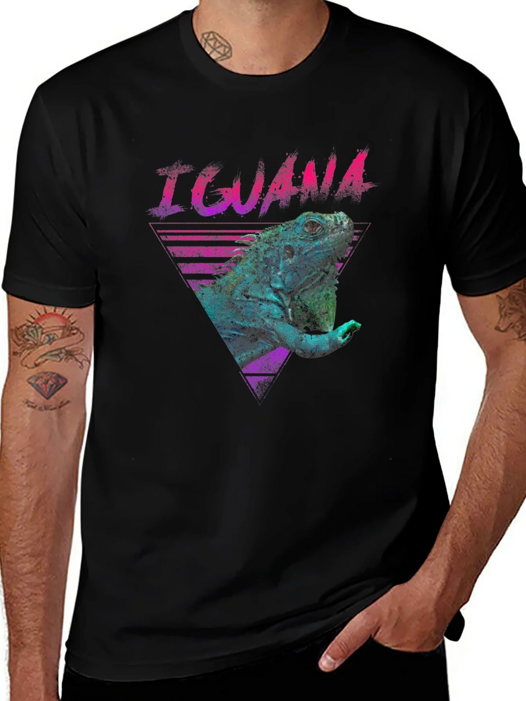 Iguana Retro T-Shirt - Vibrant Graphic Tee product image 1