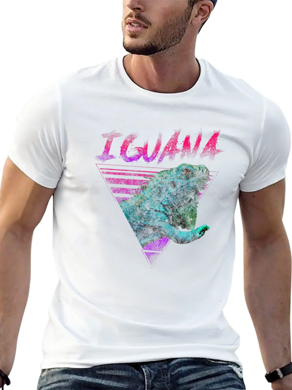 Iguana Retro T-Shirt - Vibrant Graphic Tee product image 4