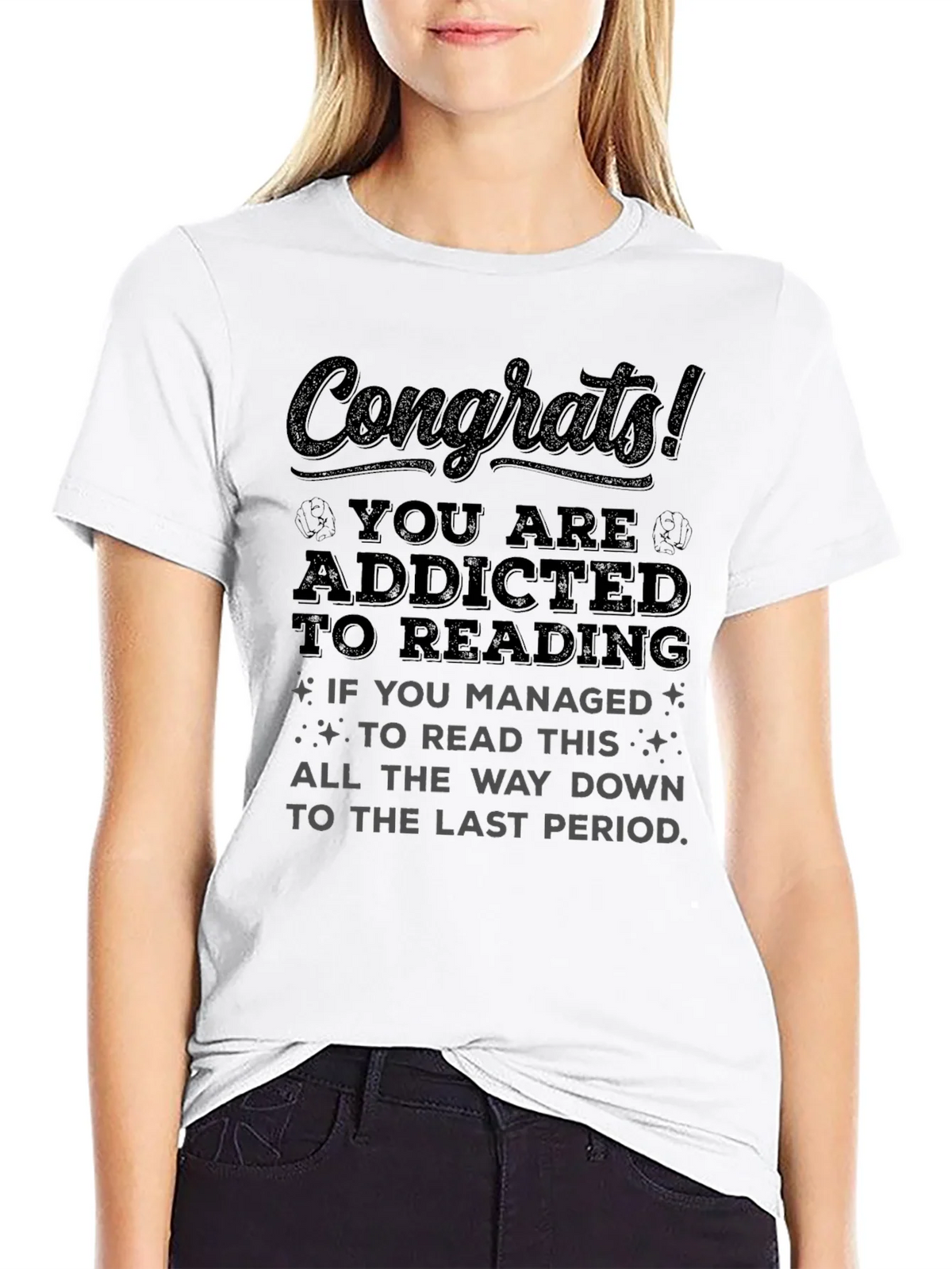 Congrats! Addicted to Reading T-Shirt product image 11