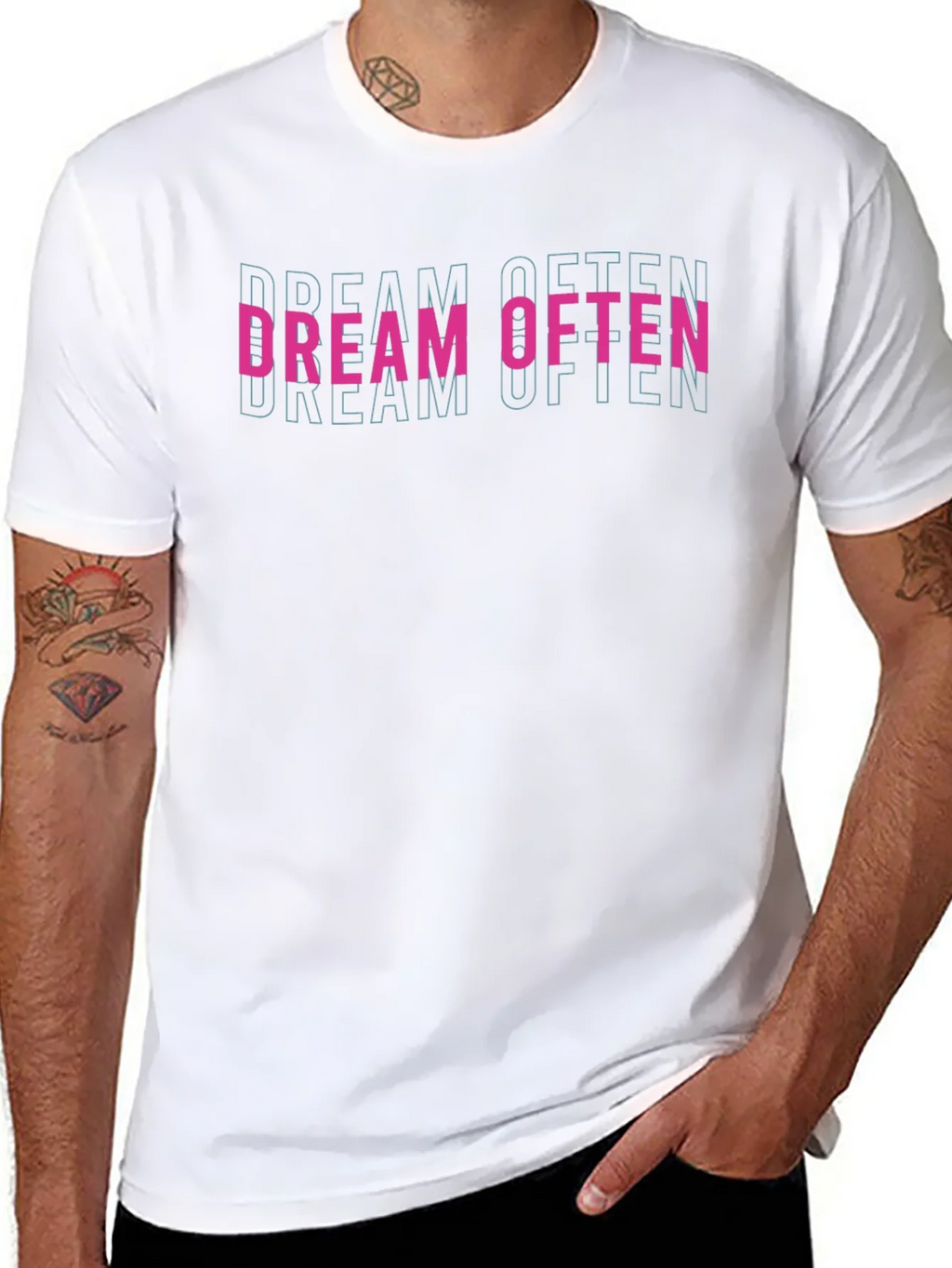 Dream Often Graphic Tee - Black product image 10