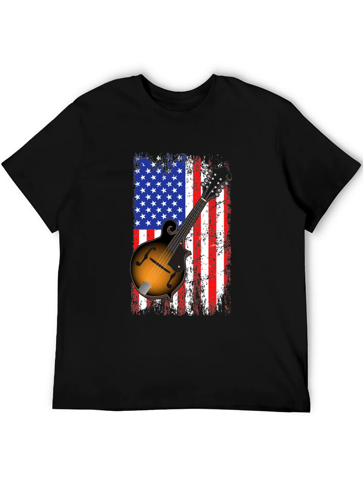 American Flag Mandolin Graphic T-Shirt product image 8