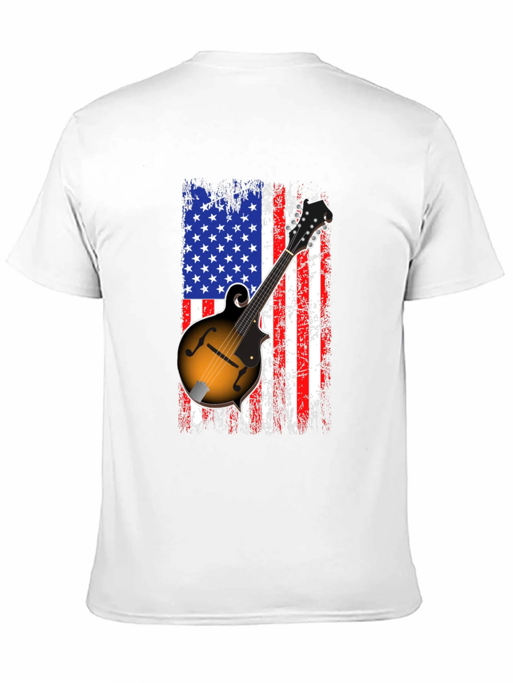 American Flag Mandolin Graphic T-Shirt product image 2