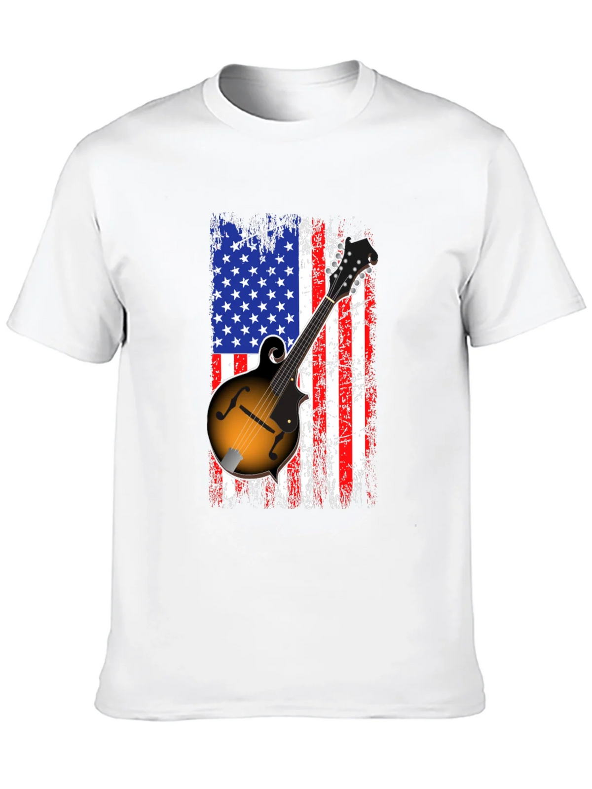 American Flag Mandolin Graphic T-Shirt product image 12
