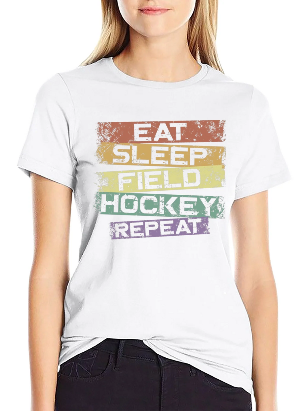 Eat Sleep Field Hockey Repeat T-Shirt product image 11