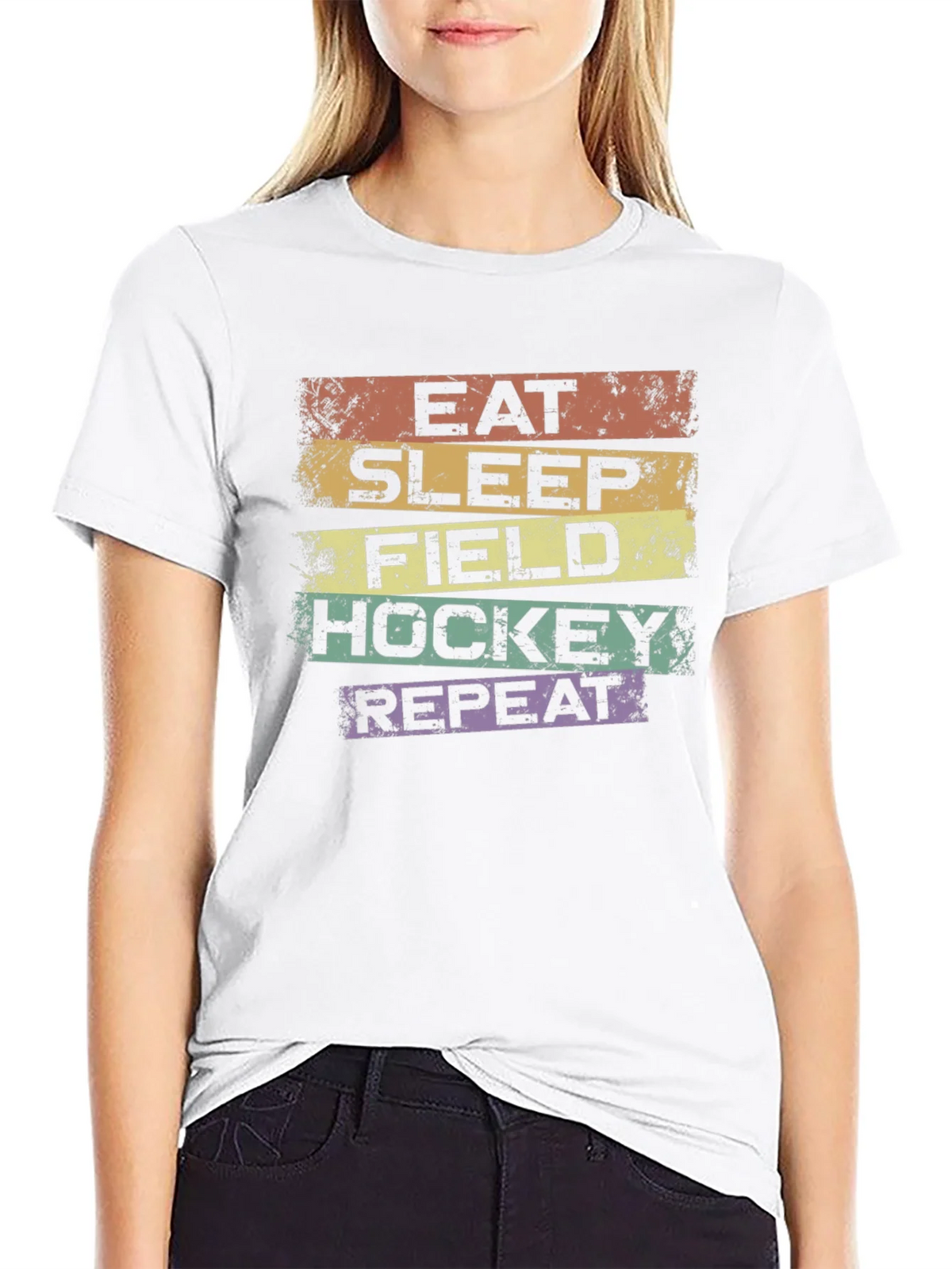 Eat Sleep Field Hockey Repeat T-Shirt product image 11