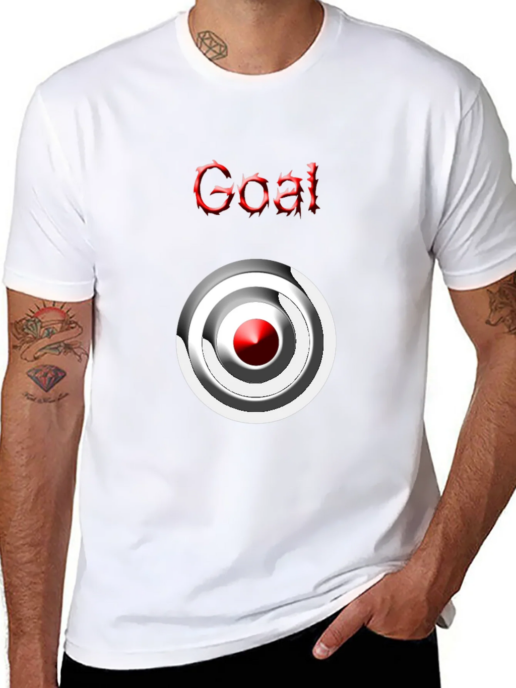 Goal T-shirt Target Graphic Tee Mens Casual product image 10