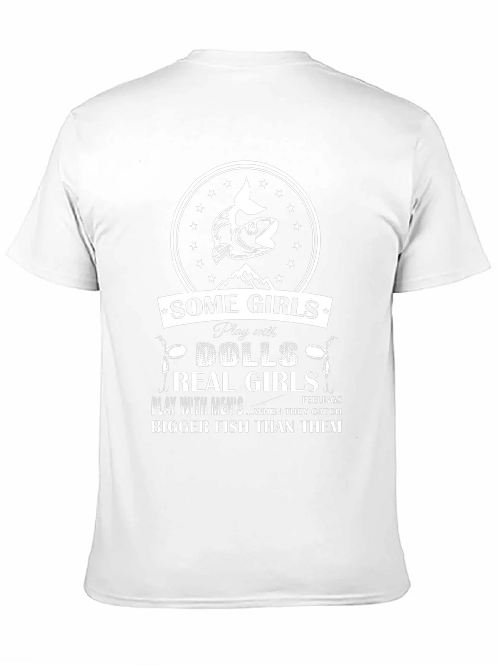 Fishing Humor T-Shirt: Real Girls Catch Bigger Fish product image 2