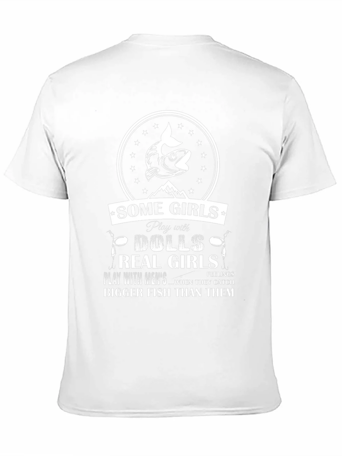 Fishing Humor T-Shirt: Real Girls Catch Bigger Fish product image 2