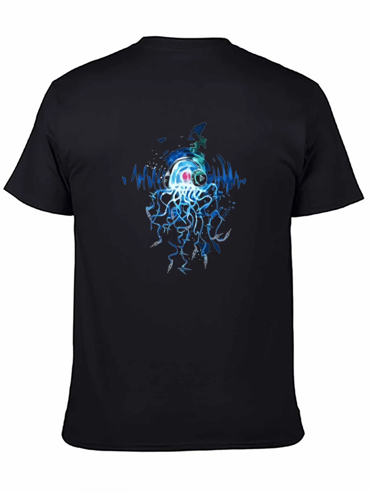 Jellyfish DJ Graphic Tee - Cool Black T-Shirt product image 7