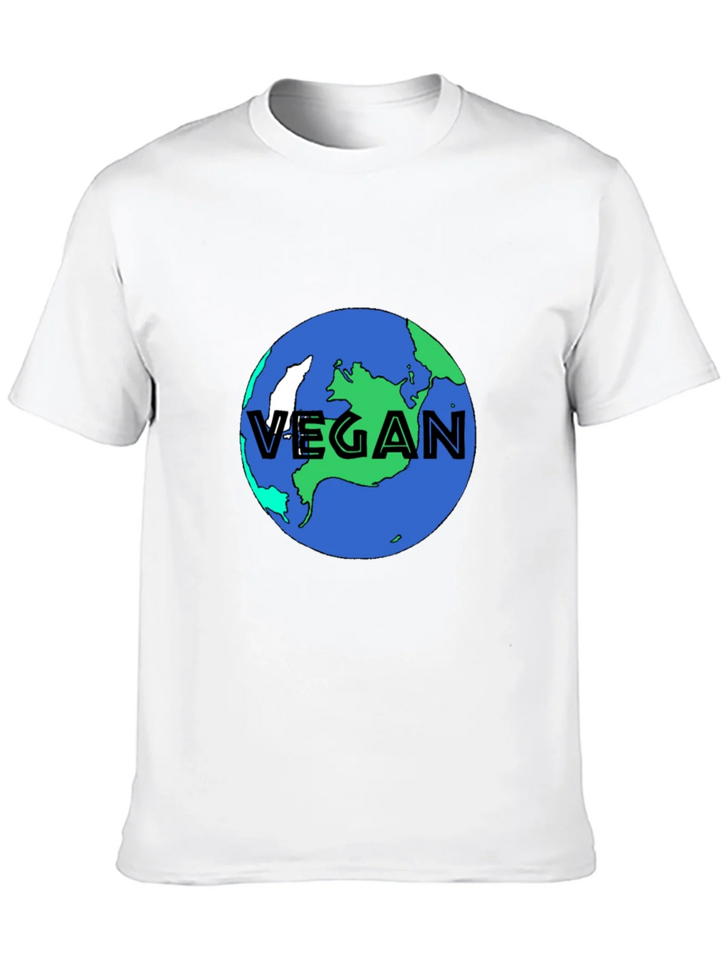 Vegan Earth Graphic Tee - Black Sustainable Fashion product image 12