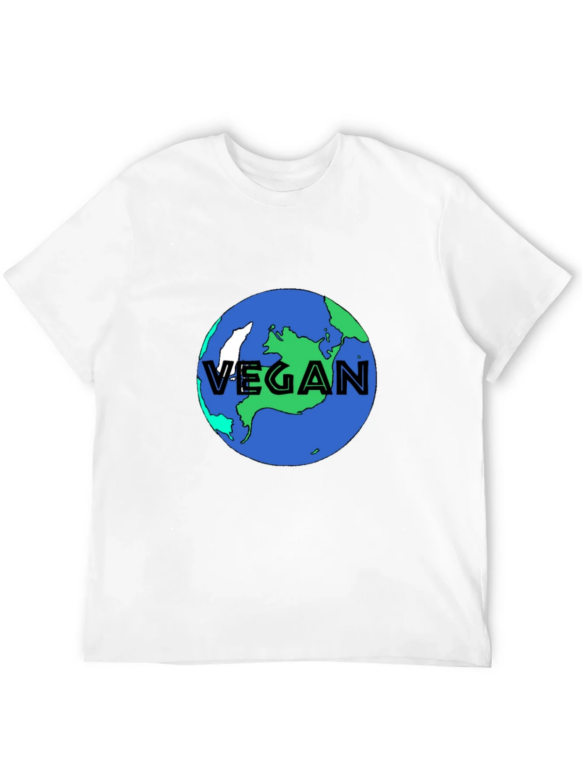 Vegan Earth Graphic Tee - Black Sustainable Fashion product image 3