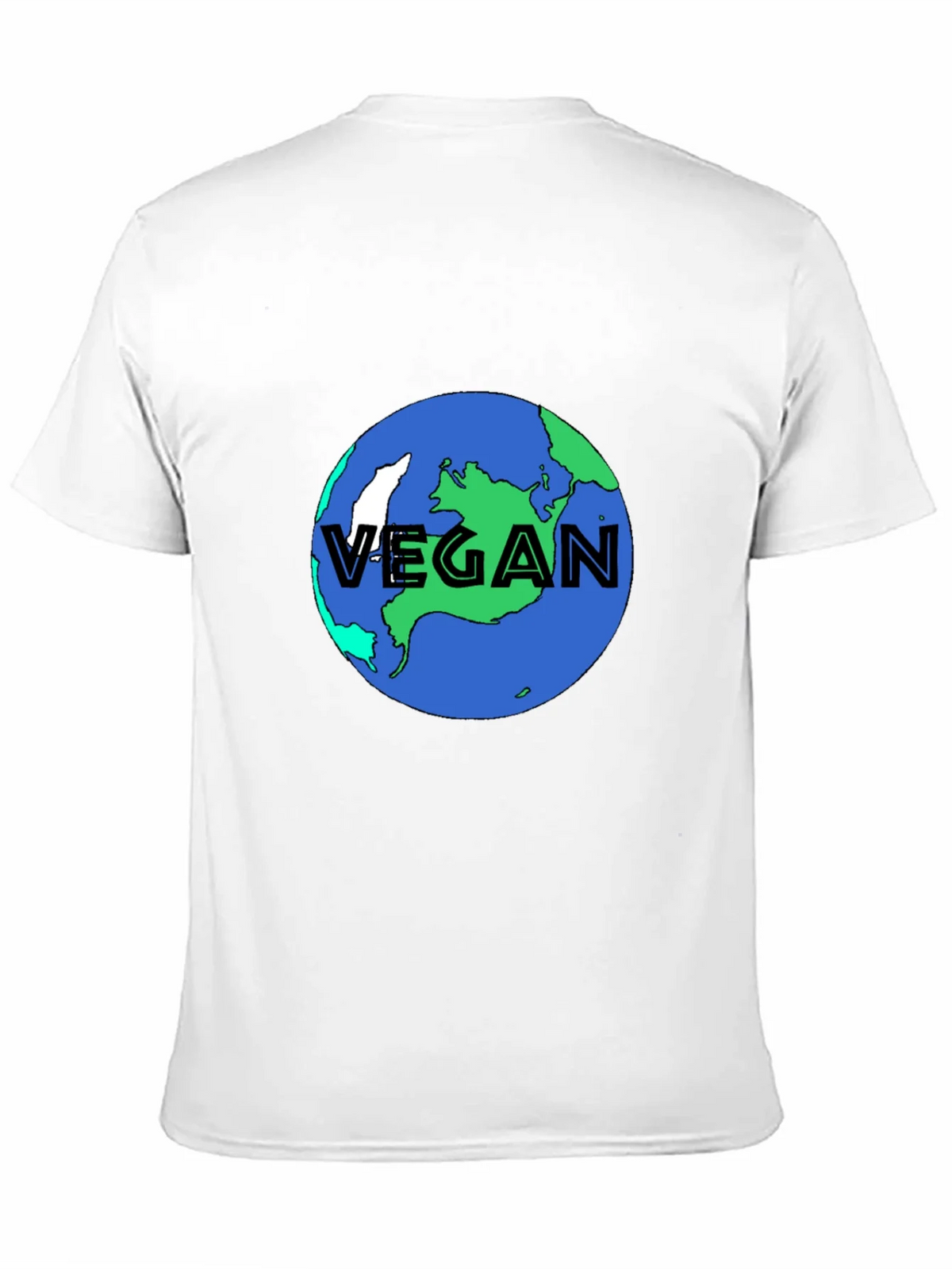Vegan Earth Graphic Tee - Black Sustainable Fashion product image 2