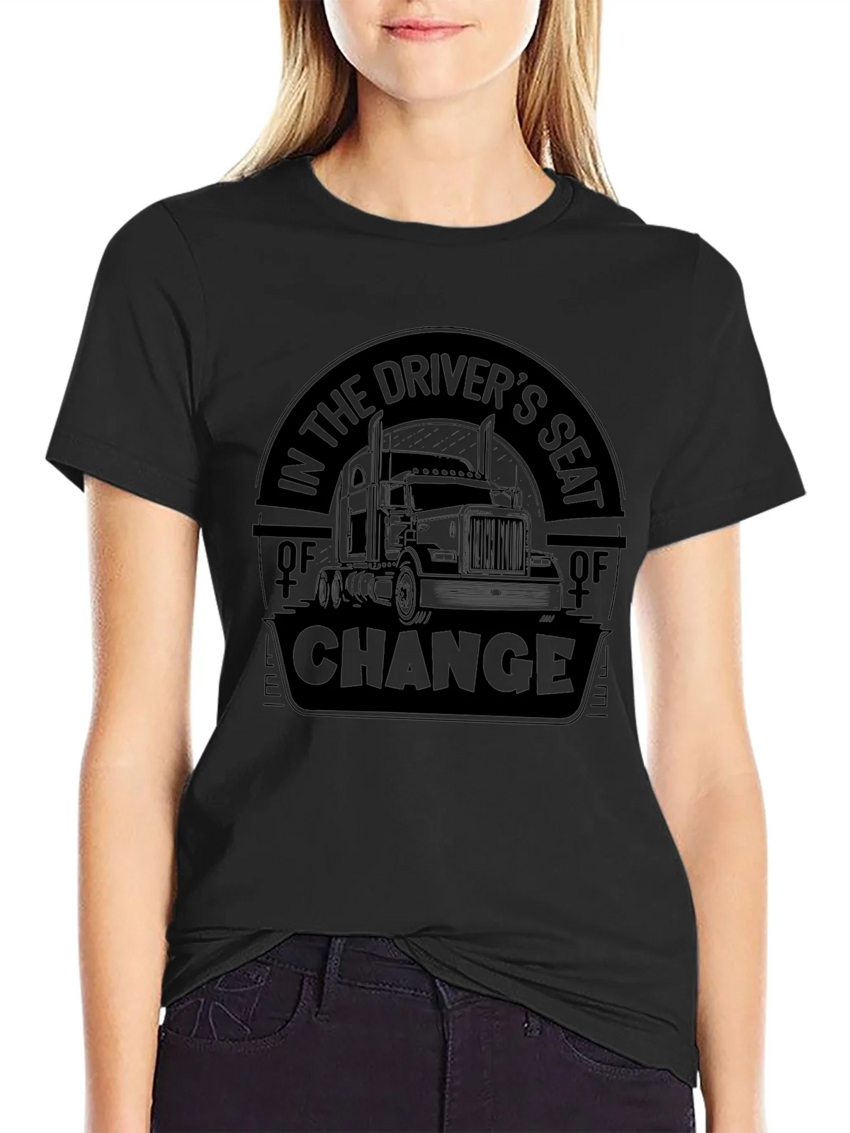 Drivers Seat of Change Black T-Shirt product image 5
