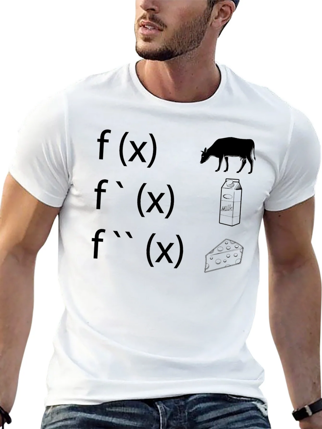 Math & Dairy Humor T-Shirt: Derivative Fun! product image 4