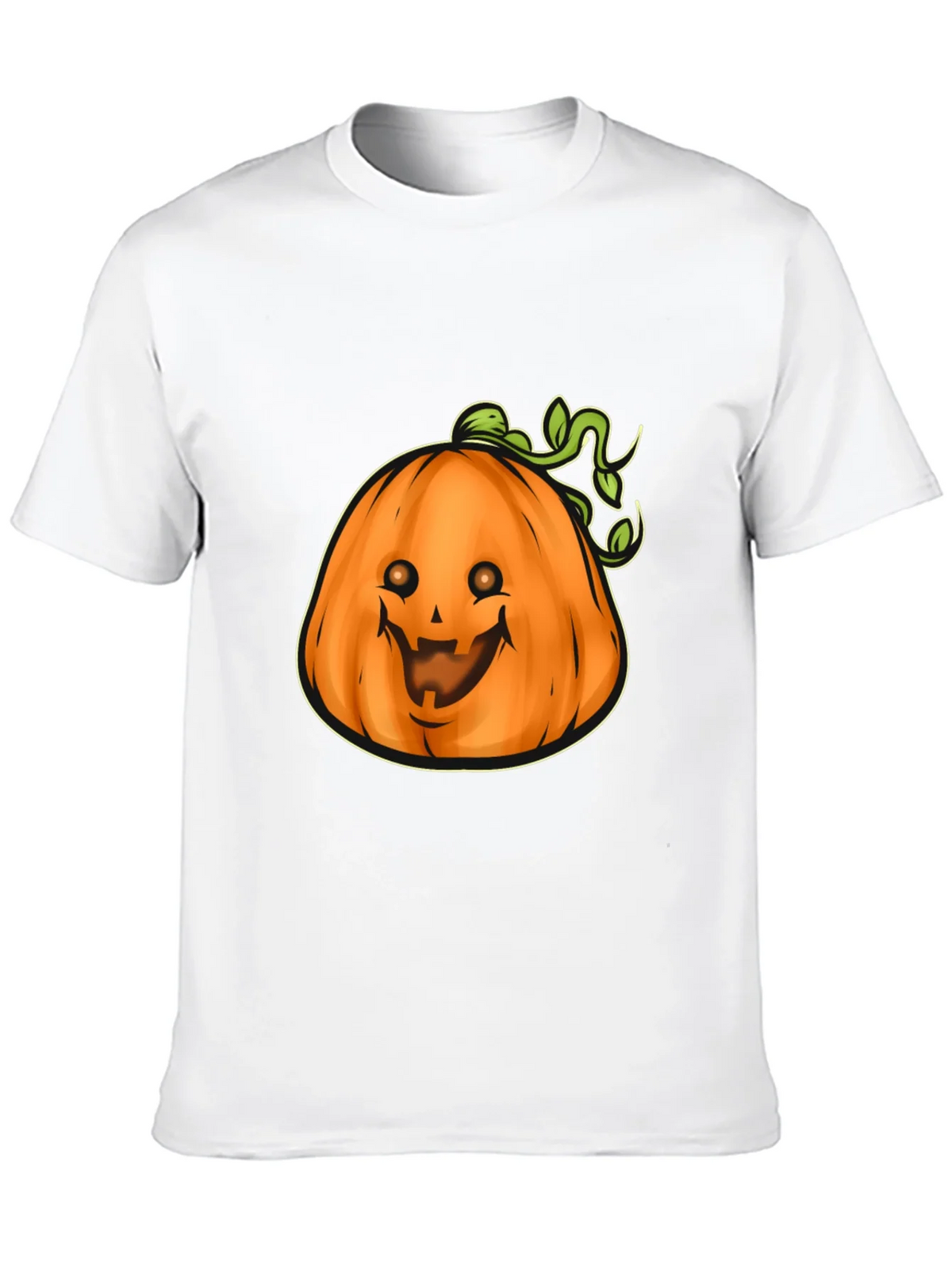 Mens Black Halloween Pumpkin Graphic Tee product image 12