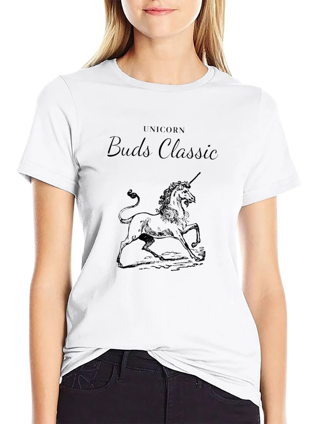 Unicorn Buds Classic Black T-Shirt product image 11