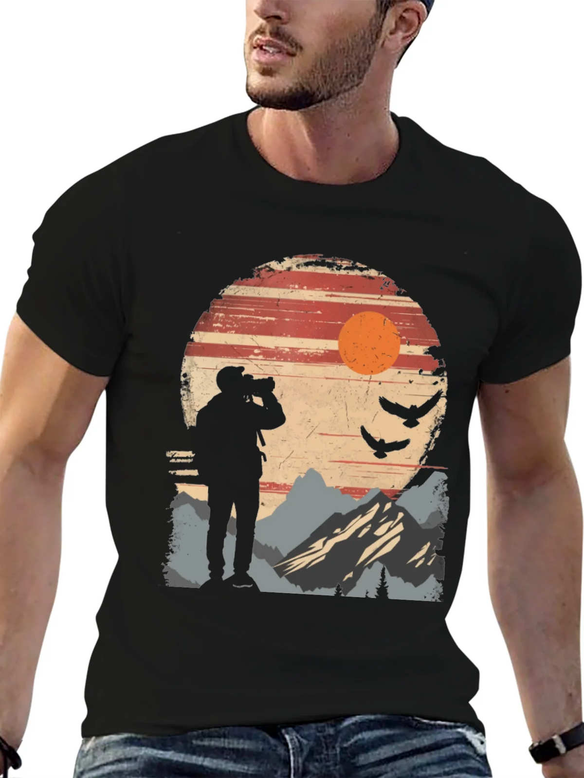 Nature Photographer Silhouette T-Shirt product image 9