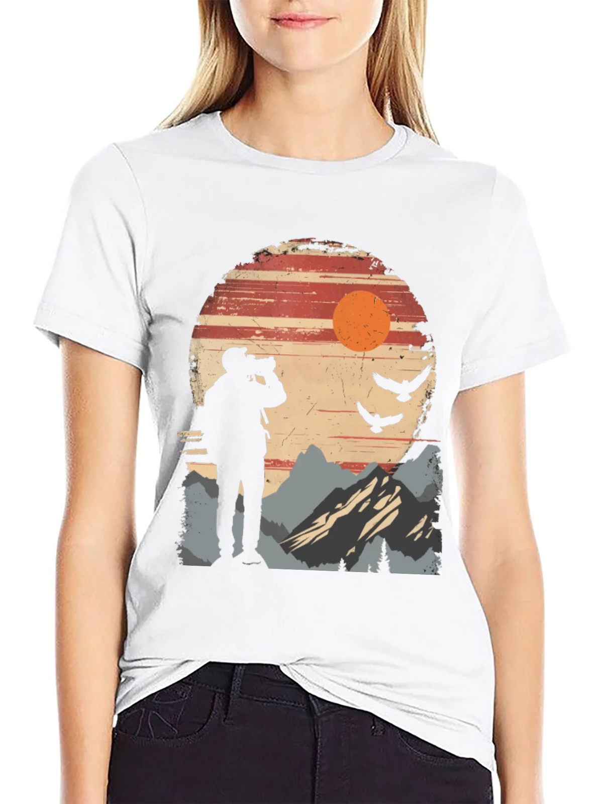 Nature Photographer Silhouette T-Shirt product image 11