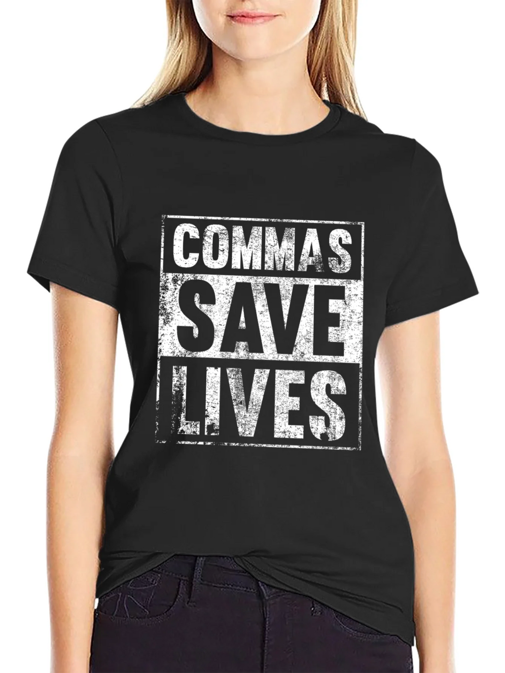 Commas Save Lives T-Shirt - Grammar Humor Tee product image 5