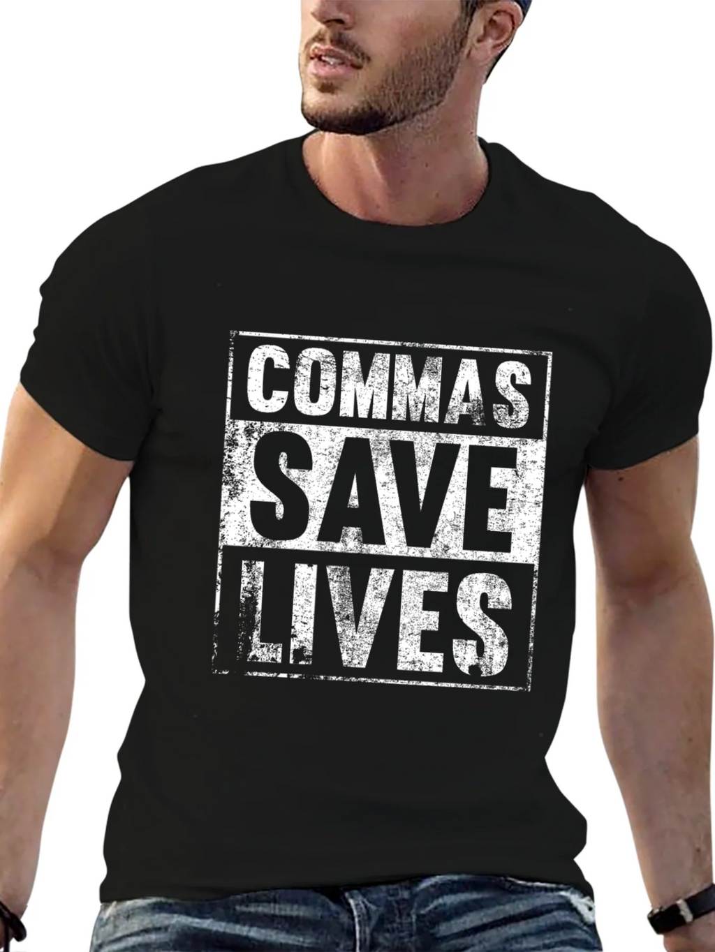 Commas Save Lives T-Shirt - Grammar Humor Tee product image 9