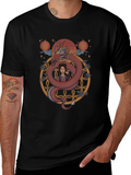 Dragon and Woman Graphic Print T-Shirt product image 1