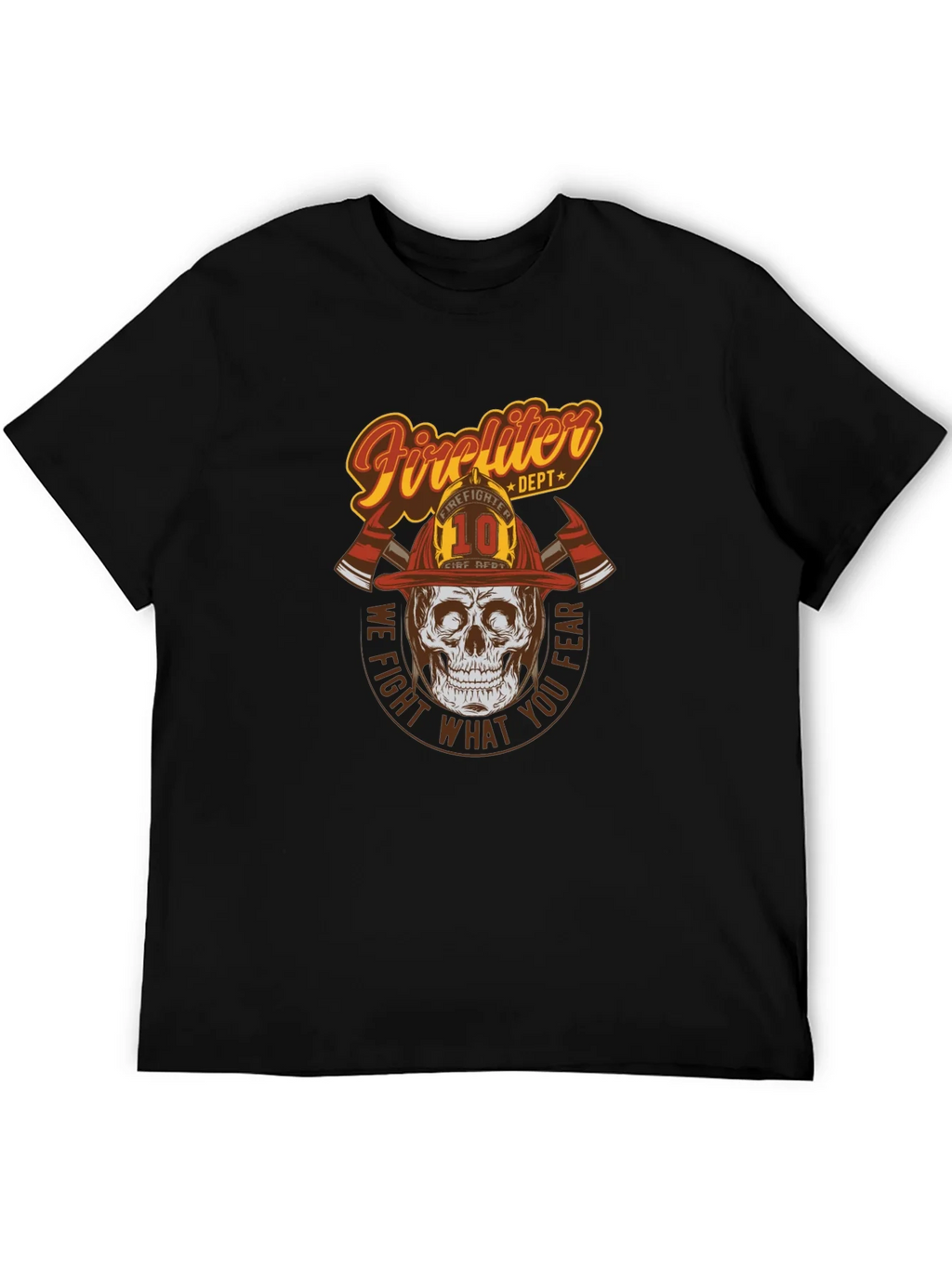 Firefighter Skull Graphic Tee - We Fight What You Fear! product image 8
