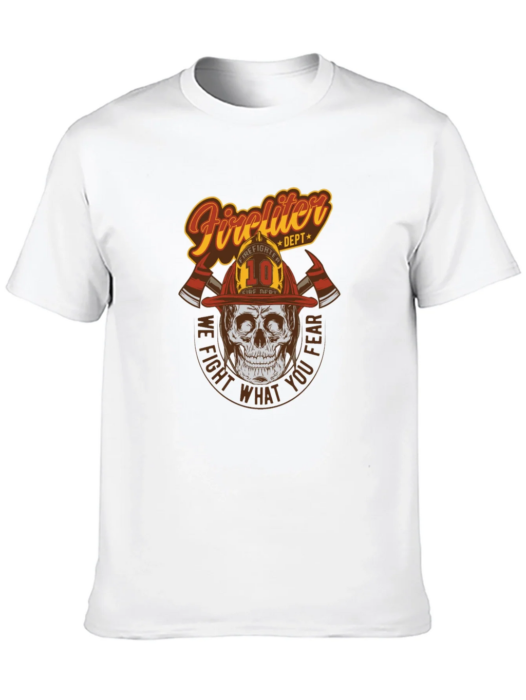 Firefighter Skull Graphic Tee - We Fight What You Fear! product image 12