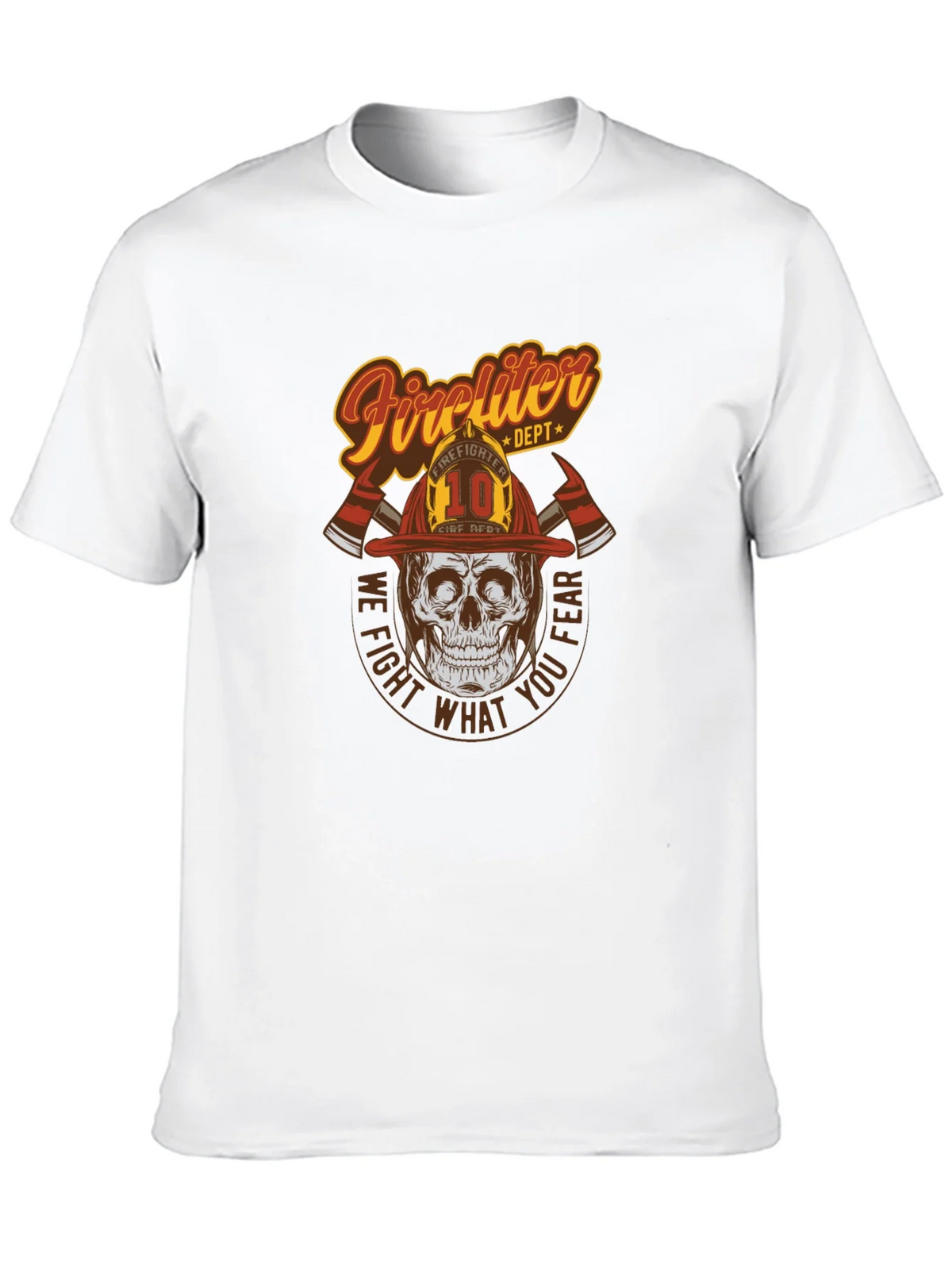 Firefighter Skull Graphic Tee - We Fight What You Fear! product image 12