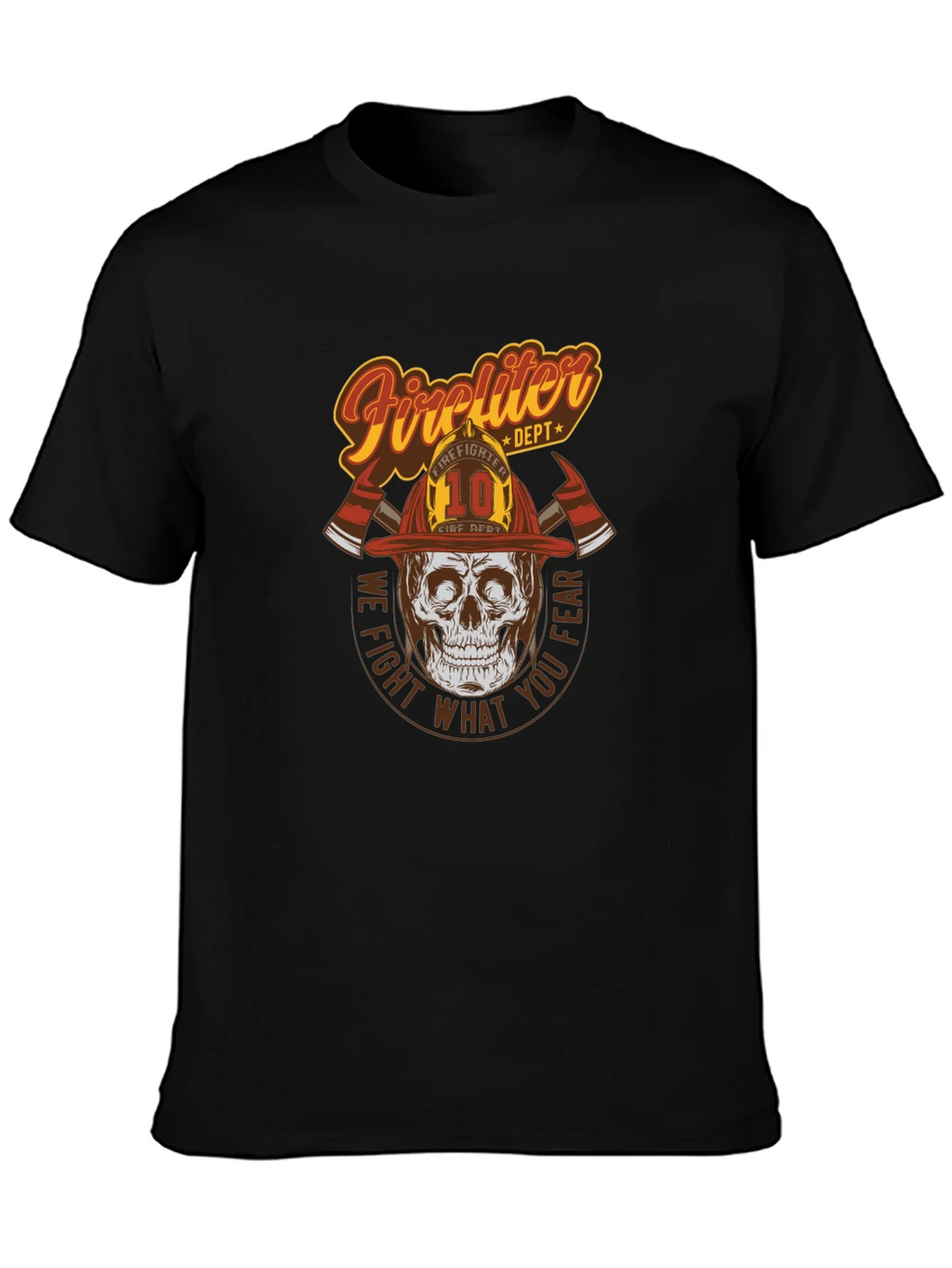 Firefighter Skull Graphic Tee - We Fight What You Fear! product image 6
