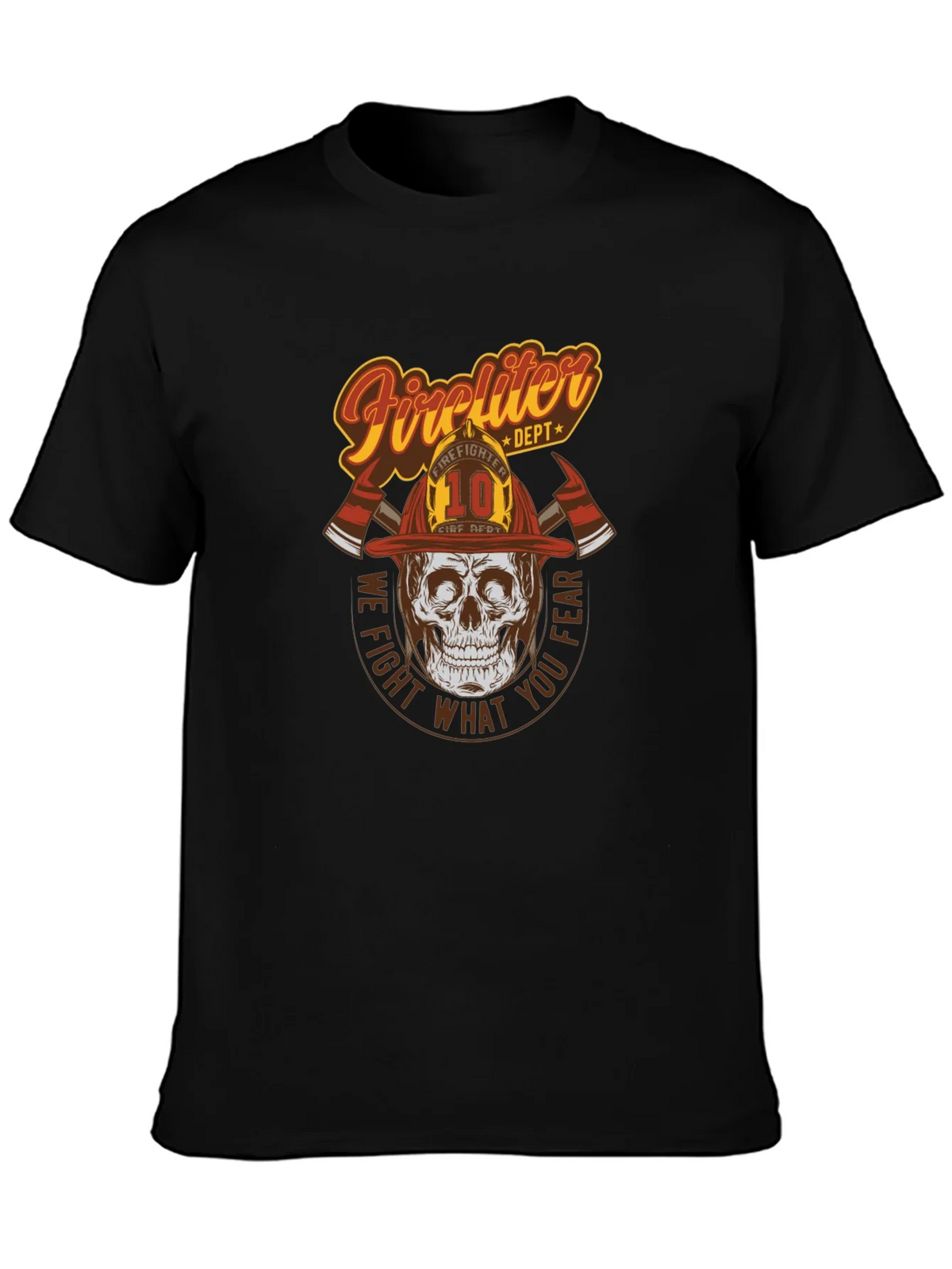 Firefighter Skull Graphic Tee - We Fight What You Fear! product image 6