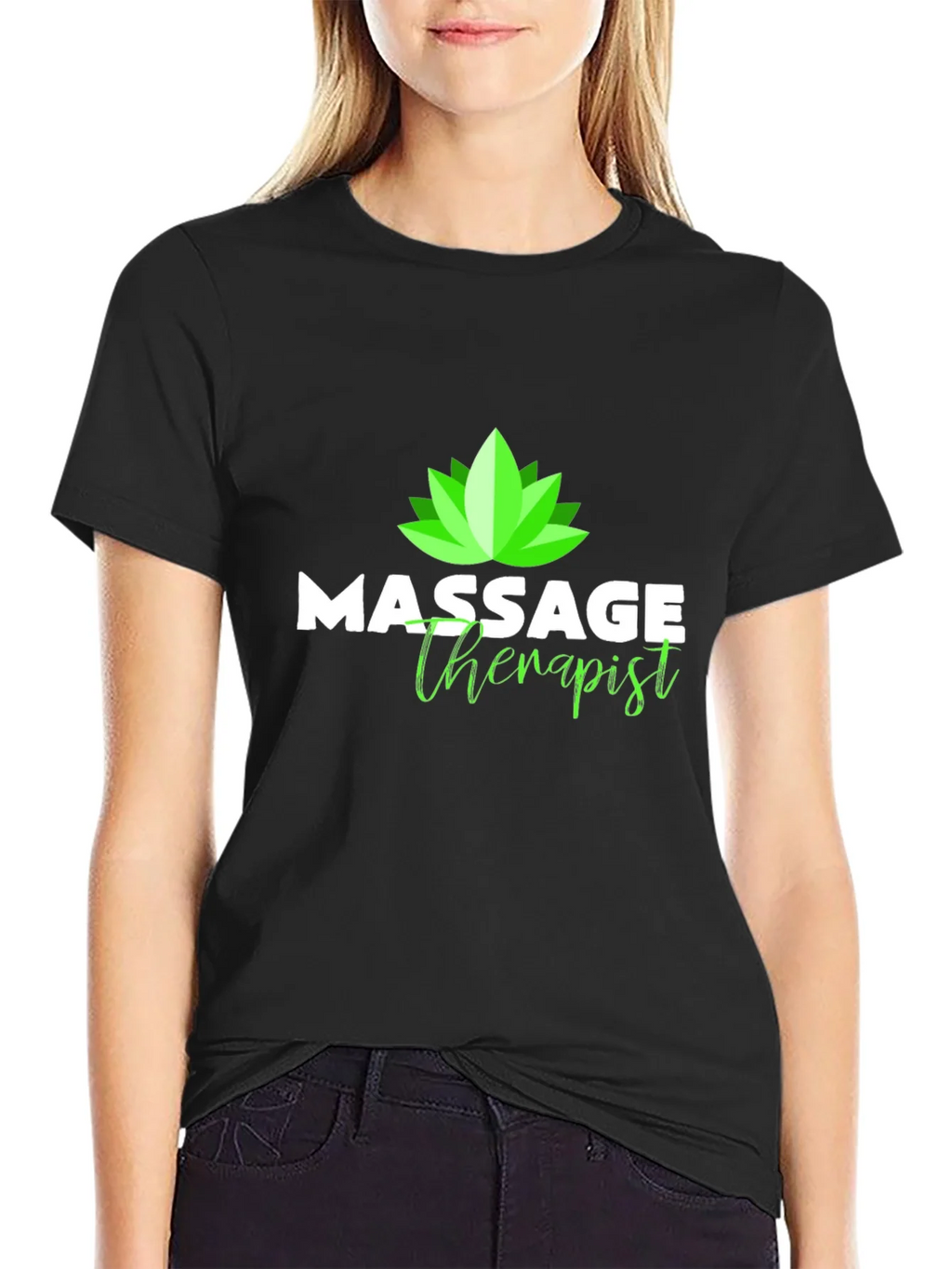 Massage Therapist T-Shirt - Lotus Design product image 5