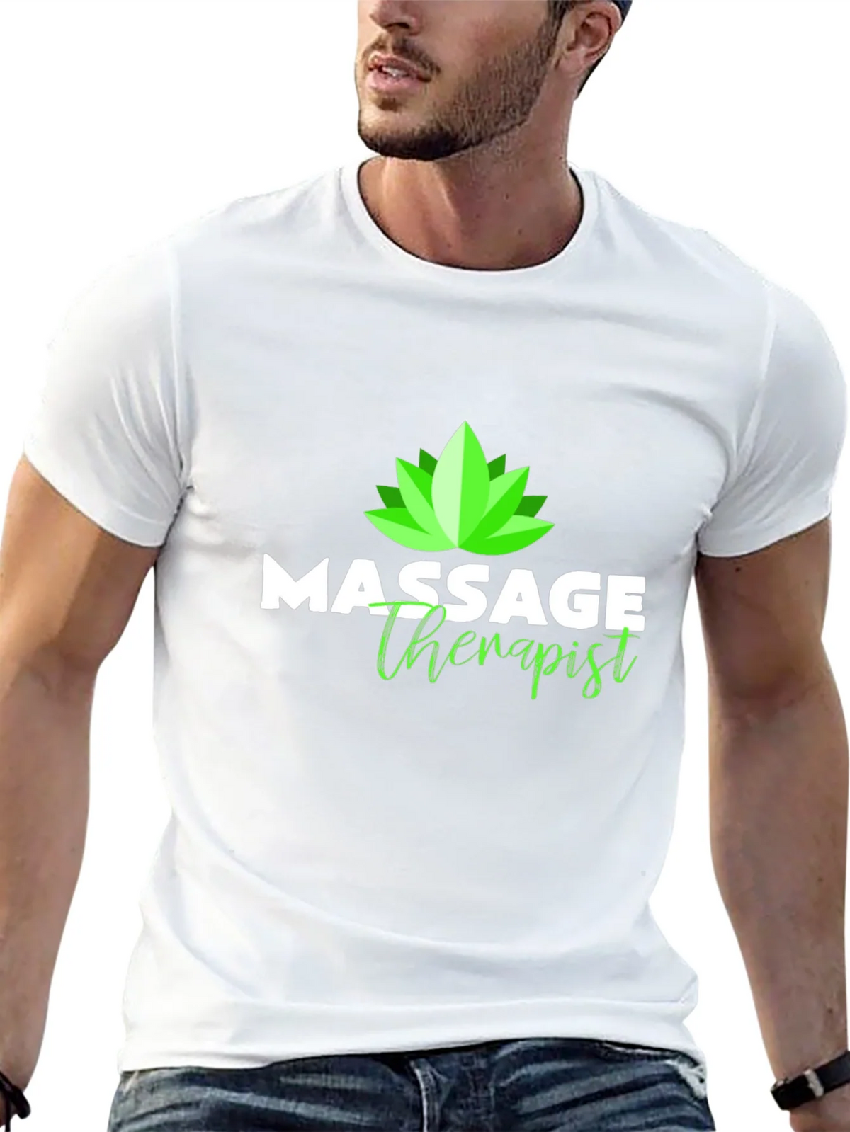 Massage Therapist T-Shirt - Lotus Design product image 4