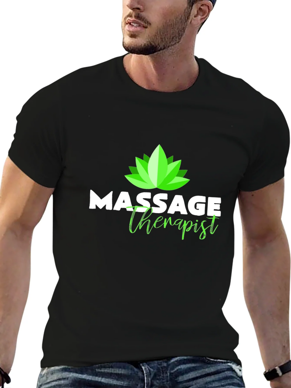 Massage Therapist T-Shirt - Lotus Design product image 9