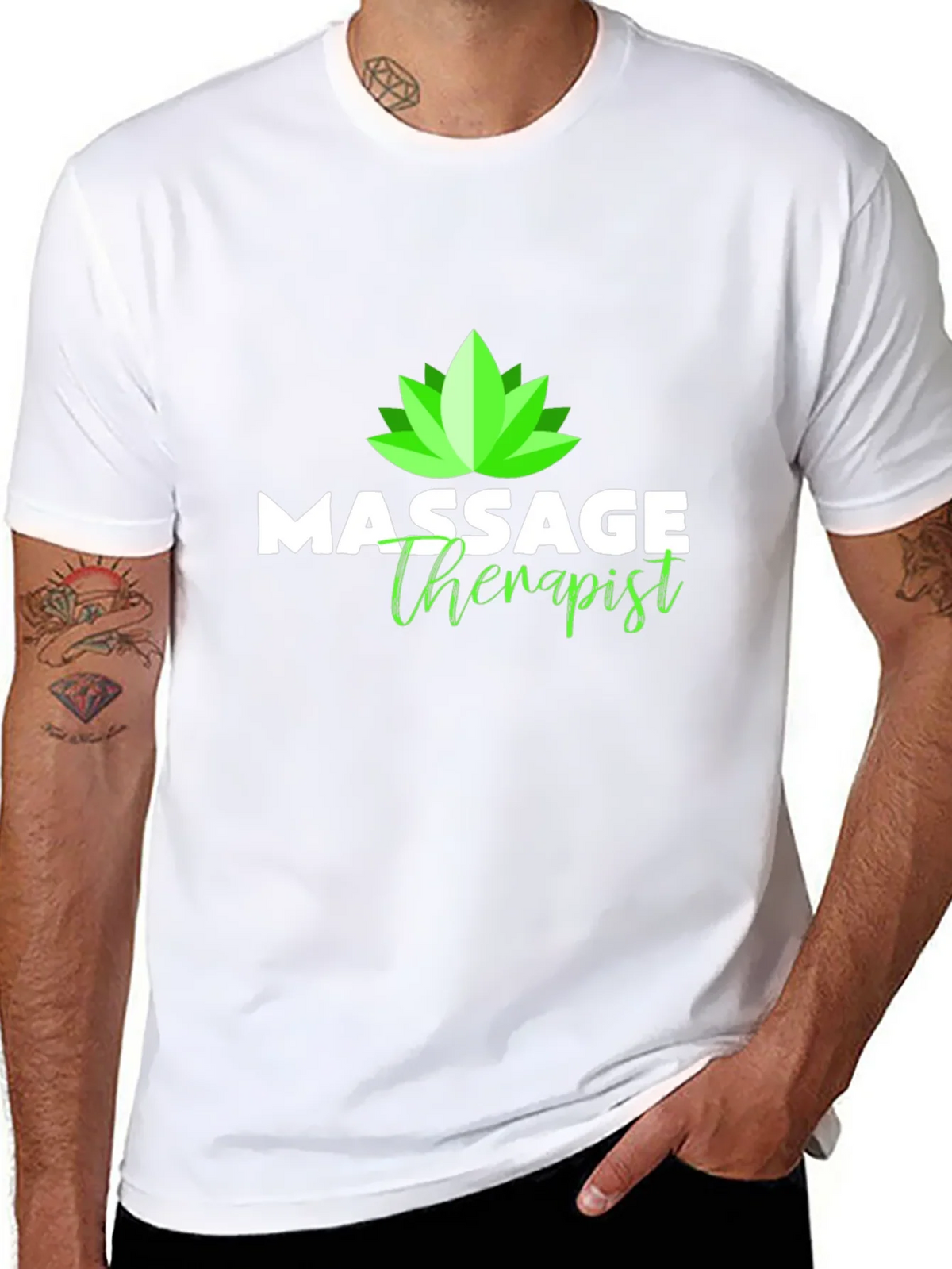 Massage Therapist T-Shirt - Lotus Design product image 10