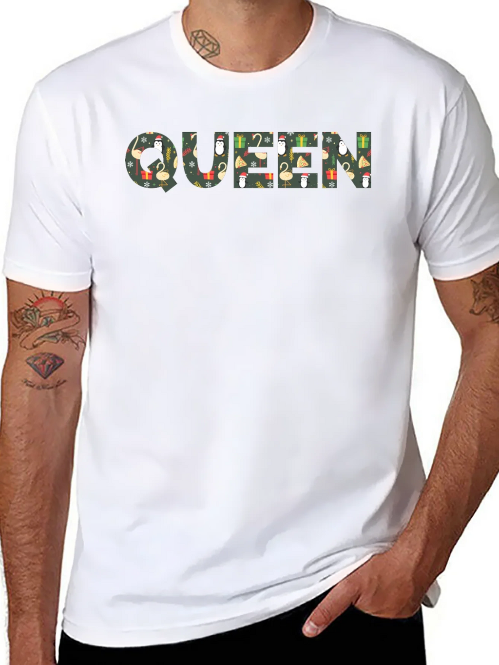 Queen Christmas Pattern Graphic Tee product image 10