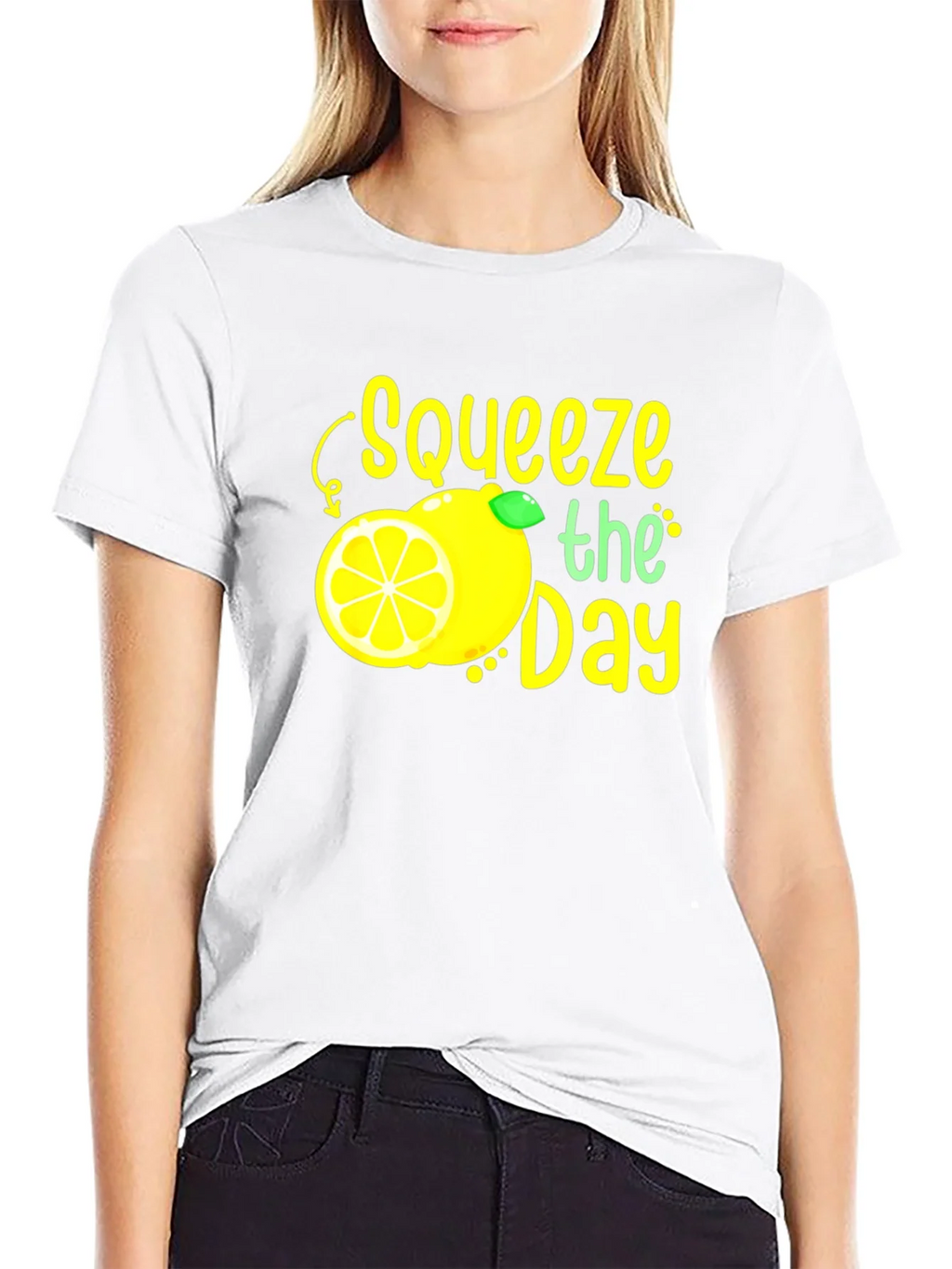 Squeeze the Day Graphic Tee - Black Cotton T-Shirt product image 11
