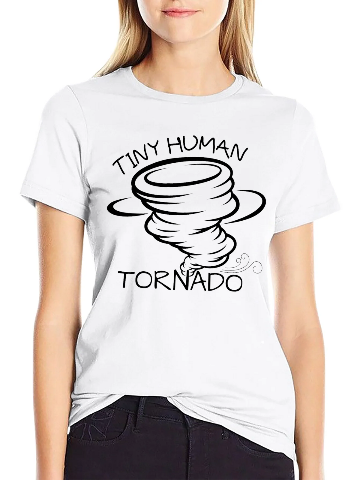 Tiny Human Tornado Black Graphic Tee product image 11