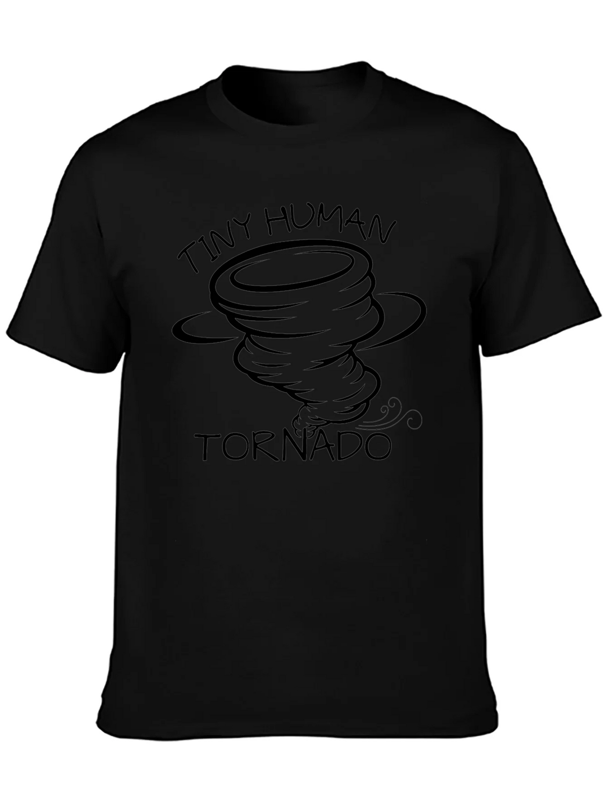 Tiny Human Tornado Black Graphic Tee product image 6