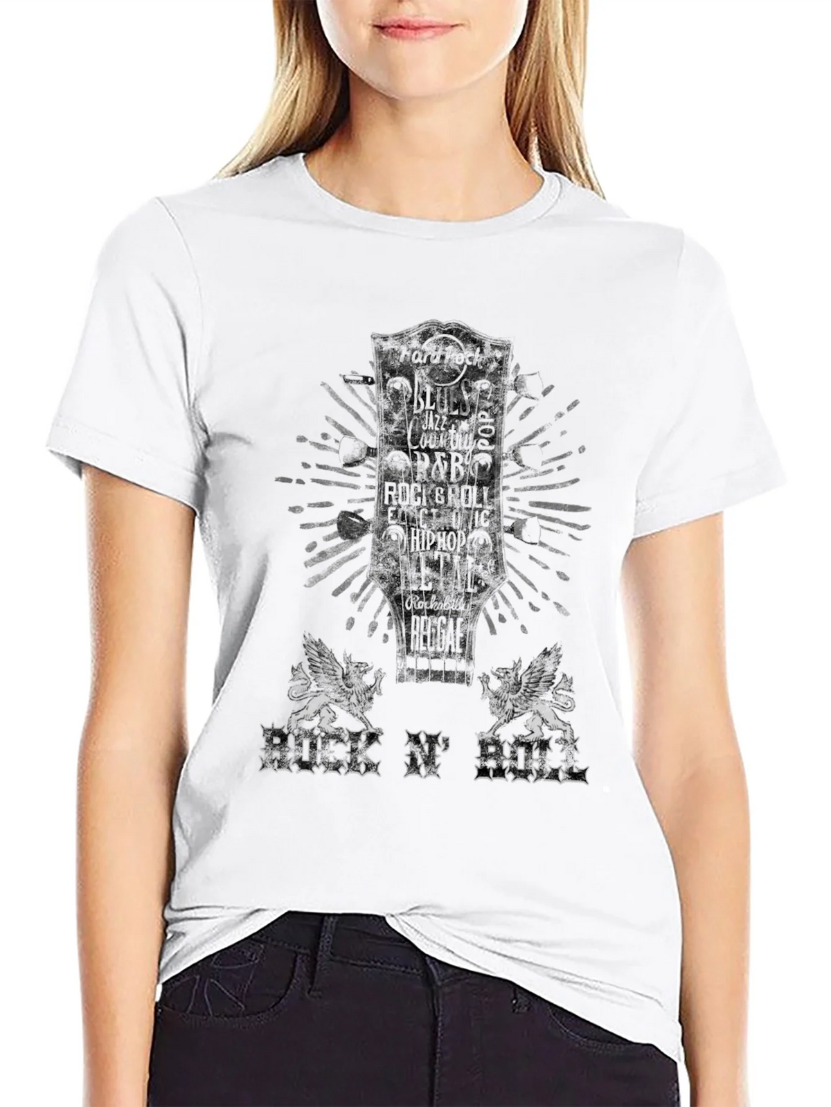 Rock n Roll Graphic Tee - Black product image 11