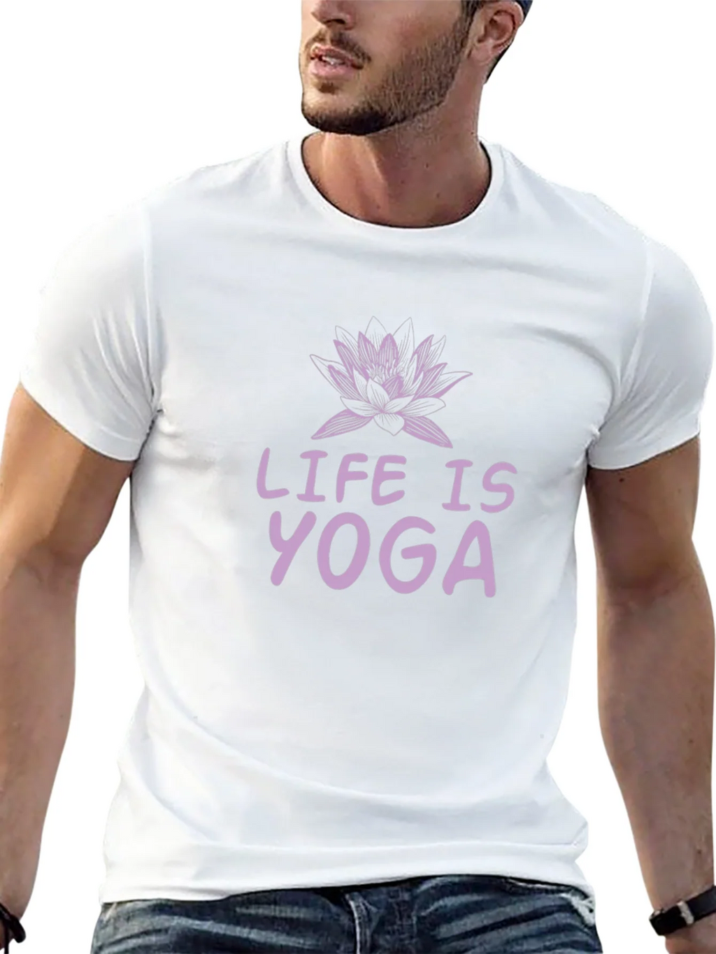 Life is Yoga T-Shirt - Lotus Design product image 4